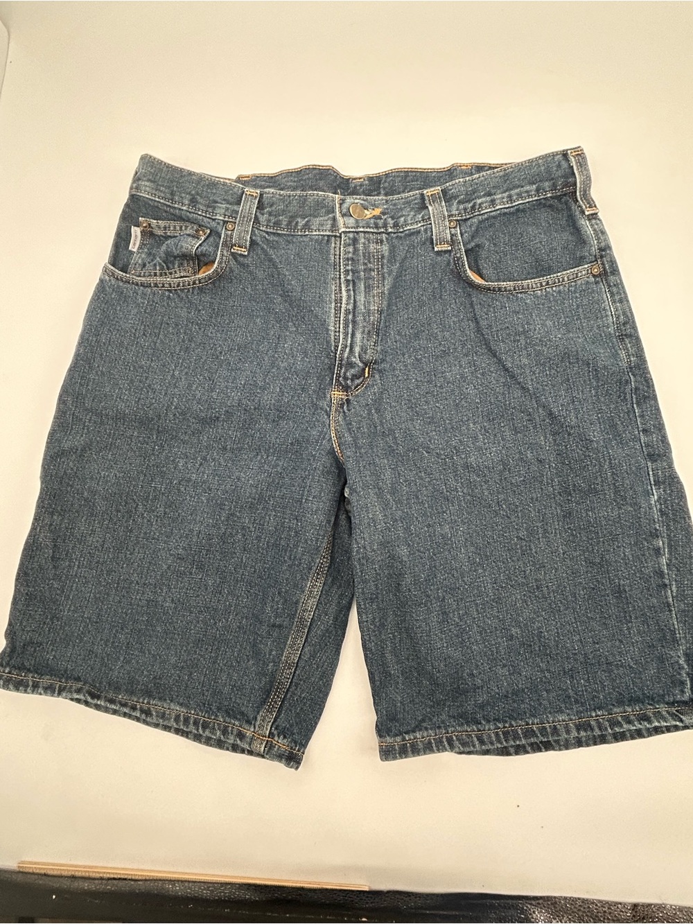 Carhartt Men’s Denim Relaxed Fit Jean Shorts - Blue size 36